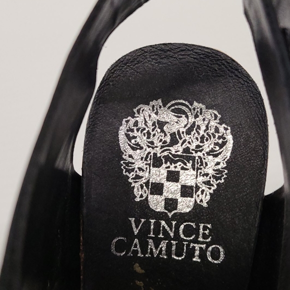 Vince Camuto Black Wedge Sandal - Picture 3 of 5